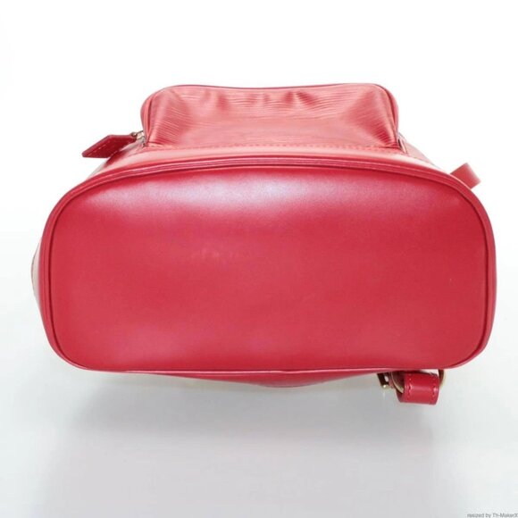 LOUIS VUITTON Epi Montsouris MM Backpack Red - Picture 7 of 16